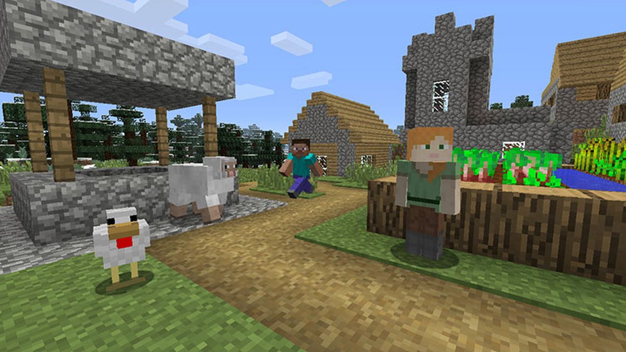Minecraft Nintendo Switch Edition seeds for world spawns with villages